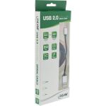 InLine Micro-USB 2.0 Spiralk., USB-A ST/Micro-B ST, schwarz/Alu, flexibel, 3m