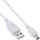 InLine USB 2.0 Mini-Kabel, USB A Stecker an Mini-B Stecker (5pol), weiß, 1m