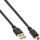 InLine USB 2.0 Flachkabel, USB A an Mini-B, schwarz, 2m