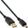 InLine USB 2.0 Mini-Kabel, USB A ST/Mini ST 5pol, schwarz, vergold. Kont., 2m