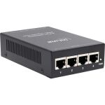InLine PoE+ 10Gigabit Injektor Hub 4 Port (4x PoE+), 10Gb/s, Metall, lüfterlos