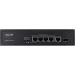 InLine PoE+ Gigabit Netzwerk Switch 5 Port (4x PoE+), 1xSFP, 1Gb/s, Desktop