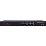 InLine Gigabit Netzwerk Switch 16-Port, 1Gb/s, 19" 1HE, Metall, lüfterlos