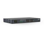 InLine PoE++ Gigabit Netzwerk Switch 16 Port, 1Gb/s, 2xSFP,19"1HE(inkl. Winkel)