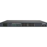 InLine PoE++ Gigabit Netzwerk Switch 16 Port, 1Gb/s, 2xSFP,19"1HE(inkl. Winkel)