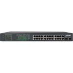 InLine PoE+ Gigabit Netzwerk Switch 24 Port, 1Gb/s, 2xSFP,19"1HE (inkl. Winkel)