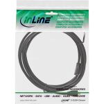 InLine Micro-USB Verl., USB 2.0 Micro-B ST/BU, schwarz, vergoldete Kont., 1,5m