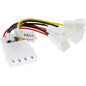 InLine Lüfter Adapterkabel, 2x 12V und 2x 5V, für 4 Lüfter