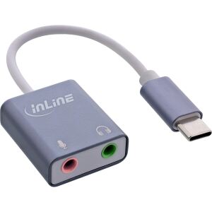 InLine USB Audio Soundadapter, USB-C Kabel
