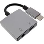 InLine USB-C Audio Adapterkabel, USB-C zu 3,5mm Buchse + PD 30W