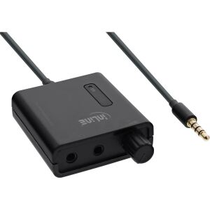 InLine Mobiler Stereo Kopfhörer-Verstärker, mit Bass-Boost, 3,5mm Klinke, 1x IN