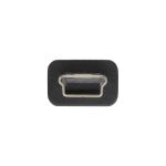 InLine USB 2.0 Mini-Kabel, USB A ST an Mini-B ST (5pol), schwarz, 0,5m
