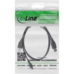 InLine USB Mini-Y-Kabel, 2x Stecker A an Mini-B Stecker (5pol), 1,0m