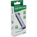 InLine Slim USB-C Hub, 4-Port, USB 3.0 + 3x USB 2.0, schmale Bauform