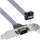 InLine Serielles Slotblech, Low-profile, 9pol ST an 10pol BU-Leiste 1:1 0,6m