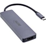 InLine Multifunktions-Hub, 3x USB-A 5 Gb/s, HDMI 4K/60 Hz, USB-C PD 100 W