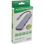 InLine Multi-Hub USB 3.2 Gen.1, 2x USB-A, HDMI 4K/30Hz, Cardreader, Alu, grau
