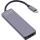 InLine Multi-Hub USB 3.2 Gen.1, 2x USB-A, HDMI 4K/30Hz, Cardreader, Alu, grau