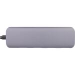InLine USB 3.2 Hub, USB-C zu 4x USB A 10Gb/s, Metallgehäuse, grau