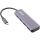InLine USB 3.2 Hub, USB-C zu 4x USB A 10Gb/s, Metallgehäuse, grau