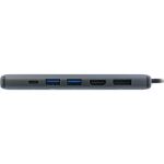 InLine 8-in-1 USB-C Multihub, HDMI, DP, USB 3.2, PD 3.0 100W, MST