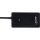 InLine USB 2.0 Hub, 4 Port, schwarz, mit USB DC Kabel, Kabel 30cm