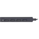 InLine USB 2.0 4-Port Hub, USB-A Stecker auf 4x USB-A Buchse, Kabel 15cm