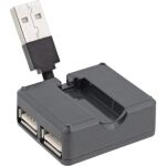 InLine USB 2.0 4-Port Hub, USB-A Stecker auf 4x USB-A Buchse, Kabel 4cm