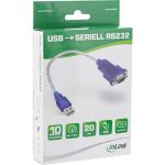 InLine USB zu Seriell Adapterkabel, Stecker A an 9pol Sub D Stecker