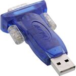 InLine USB zu Seriell Adapter, ST A an 9pol Sub D ST, mit USB Verlängerung 0,8m