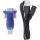 InLine USB zu Seriell Adapter, ST A an 9pol Sub D ST, mit USB Verlängerung 0,8m