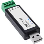 InLine USB zu TTL 5V Konverter, FTDI FT232RNL, USB-A auf 4pol Schraubklemme
