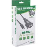 InLine USB zu Ser, Adapterkabel, USB-C an 9pol Sub D Stecker, mit 9-25pol Adap.