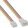 InLine Lüfterkabel Verlängerung, 3pol Molex Stecker/Buchse, Tachosignal, 0,3m