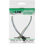 InLine Lüfterkabel Verlängerung PWM, 4pol Molex Stecker / Buchse, 0,30m