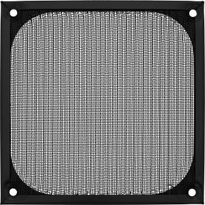 InLine Lüftergitter, Aluminium Filter, 120 x 120 mm, schwarz