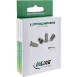 InLine Lüfterschrauben, 5,0x10,0mm, silbern 50er Pack