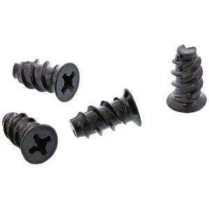 InLine Lüfterschrauben, 5,0x10,0mm, schwarz 50er Pack