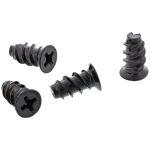 InLine Lüfterschrauben, 5,0x10,0mm, schwarz 50er Pack