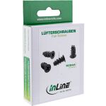InLine Lüfterschrauben, 5,0x10,0mm, schwarz 50er Pack