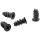 InLine Lüfterschrauben, 5,0x10,0mm, schwarz 50er Pack