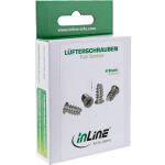 InLine Lüfterschrauben, 5,0x10,0mm, silbern, 4er Pack
