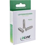 InLine Lüfterschrauben, 5x16mm, silbern 50er Pack