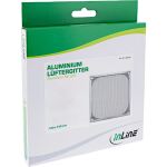 InLine Lüftergitter, Aluminium Filter, 140 x 140 mm, silber