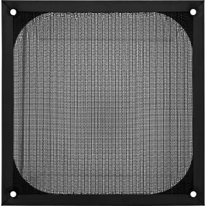 InLine Lüftergitter, Aluminium Filter, 140 x 140 mm, schwarz