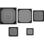 InLine Lüftergitter, Aluminium Filter, 140 x 140 mm, schwarz