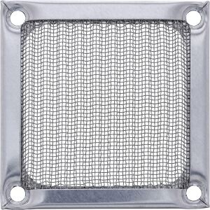 InLine Lüftergitter, Aluminium Filter, 60 x 60 mm, silber