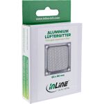 InLine Lüftergitter, Aluminium Filter, 60 x 60 mm, silber