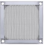 InLine Lüftergitter, Aluminium Filter, 80 x 80 mm, silber