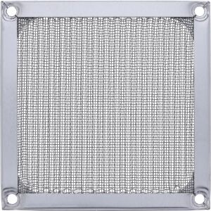 InLine Lüftergitter, Aluminium Filter, 92 x 92 mm, silber